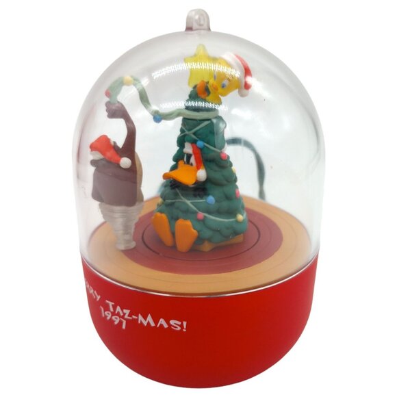 Hallmark Keepsake Ornament Decorator Taz Looney Toons Magic Light Motion 1997 - Picture 3 of 16